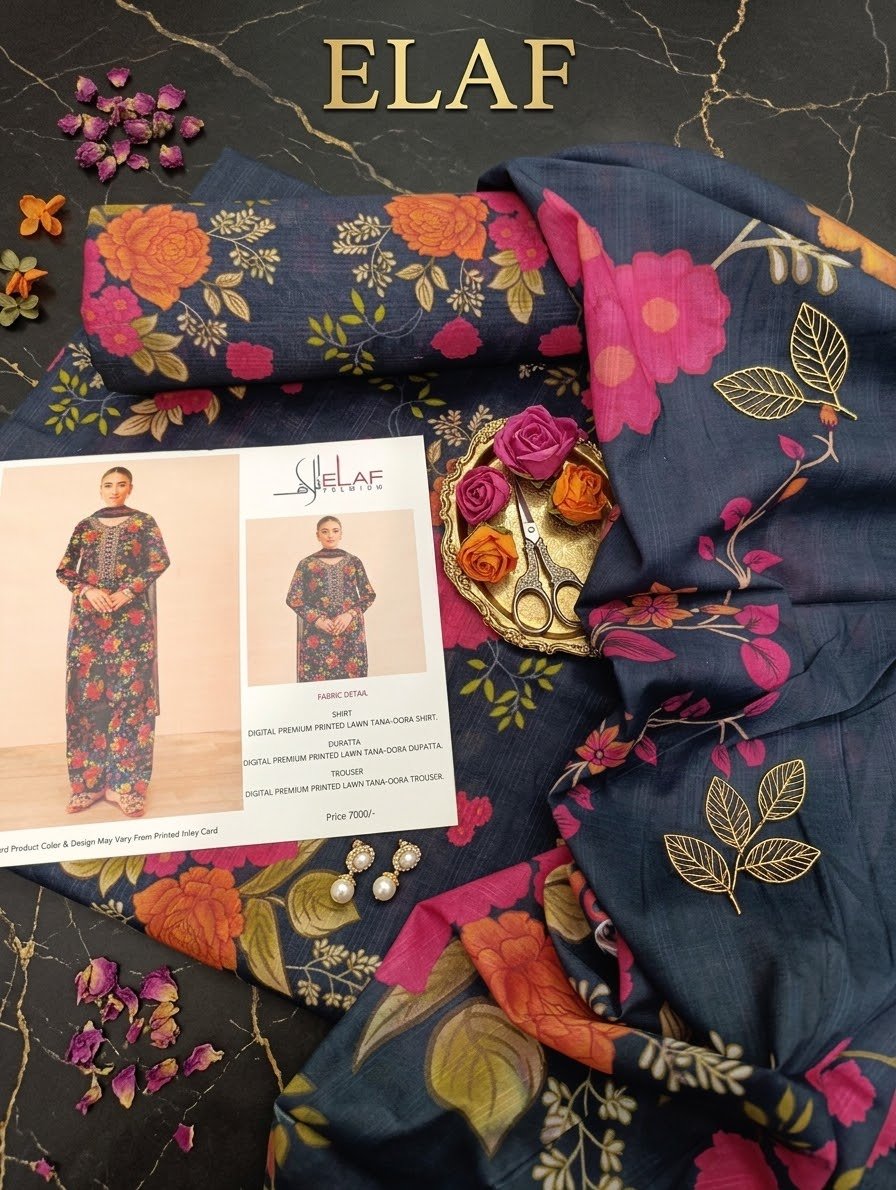 ELAF Premium Bana Dora Cotton Suit - Image 4