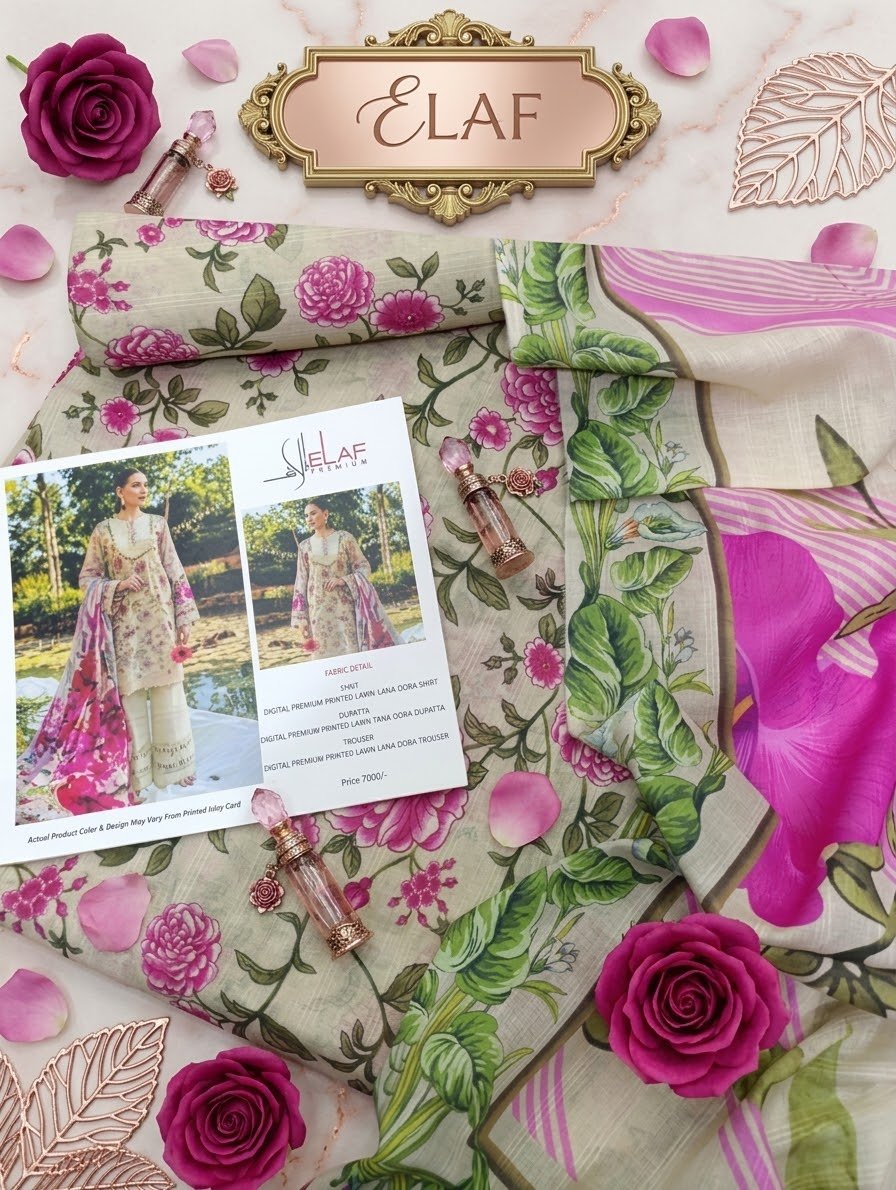 ELAF Premium Bana Dora Cotton Suit - Image 3